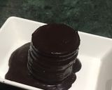 A picture of step 5 of Instant Marie biscuit Cake.