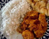 Foto del paso 14 de la receta: Pollo tikka malasa con pan naan y arroz largo