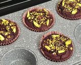 A picture of step 12 of Eggless Beetroot Muffins – Naturally Pink, Wholesome & Nutty.