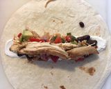 A picture of step 3 of Shredded Chicken Burritos.