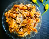 Foto langkah ke 6 dari resep Oseng Jantung Pisang Tempe.