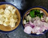 A picture of step 1 of Chilli paneer Dry.