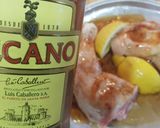 Foto del paso 3 de la receta Muslos de Pollo al horno con espécies Barbacoa, Limón y Brandy