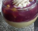 A picture of step 1 of Mango mousse and Raspberry jelly dessert.
