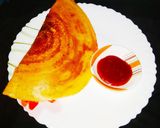 A picture of step 4 of Besan Paneer Dosa.