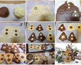 Foto del passaggio 2 della ricetta Alberelli natalizi con frolla bicolore