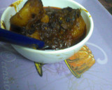 A picture of step 2 of Achari potato korma curry.
