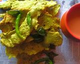 A picture of step 5 of Green fafda.