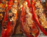 Foto del paso 4 de la receta: Pimientos italianos rellenos de champiñones y queso feta