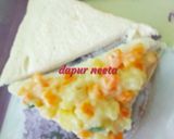 Foto langkah ke 3 dari resep Roti tawar isi rougut sayur.