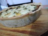 Tarta bicolor, acelga y calabaza