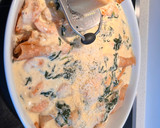 Foto del paso 9 de la receta: Crêpes gratinadas, rellenas de espinacas y gambas
