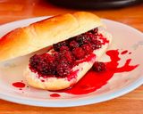 Hình bước làm 3 của món 💚 Bánh Mì Sữa Chấm Siro Redberry Tươi