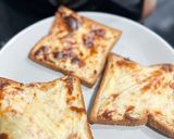 Foto langkah ke 2 dari resep Basque Burnt Cheese toast / Roti bakar keju.