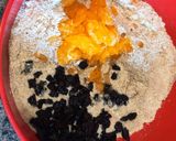 A picture of step 3 of Vegan Orange Blueberry Cake.