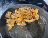 A picture of step 3 of Prawn shell snack.