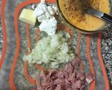 Foto del paso 1 de la receta: Huevo revuelto con queso crema