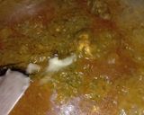 A picture of step 10 of Sarson Ka saag chicken.