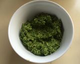 A picture of step 3 of Khandeli Dhanya Ni Chutney (Coriander Pesto).