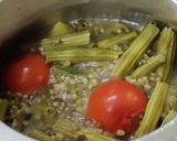 A picture of step 2 of Green Lentils Drumstick Curry.