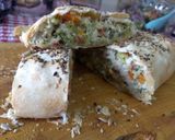 Foto del paso 6 de la receta: Pastel de brócoli y coliflor 🥦🫑🍅🧅