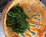 A picture of step 9 of Aloo palak with makhani gravy.