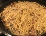 Foto del paso 6 de la receta: Pasta con hongos, bacon y trufas