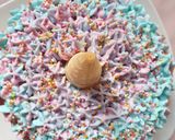 Foto langkah ke 10 dari resep Unicorn MilleCrepes / Unicorn Crepes Cake.
