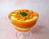 A picture of step 5 of Mango & passion fruit fool.
