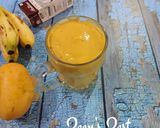 A picture of step 4 of 5 minutes Mango and Karpooravalli Banana Smoothie.