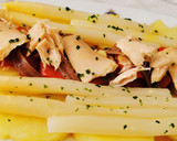 Foto del paso 5 de la receta: Ensalada templada de Piquillos con Patatas, Anchoas, Bonito Y Espárragos