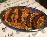 Une image de l'étape 15 de Saucisses de morteau aux haricots blancs,carottes et tomates séchées.