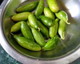 A picture of step 1 of Ivy Gourd Masala Fry.