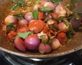 A picture of step 1 of CHUTNEY PARTY : 1. Green Peas 2. Onions & Curry Leaves 3. Peanuts Chutney.