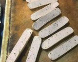 A picture of step 6 of Heart shaped Korean rolled omlette canapé.