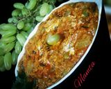 A picture of step 4 of Shahi Angoor Curry.