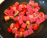 A picture of step 3 of Sour & Spicy Tuna.