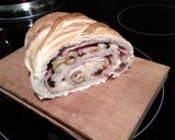 Foto del paso 6 de la receta: Pan relleno de Jamón a mi manera