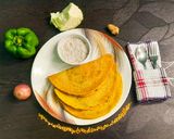 A picture of step 9 of Stuffed Moong dal chilla.