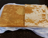 A picture of step 9 of Apple Spice Layer Torte with Caramel Mousse Filling and Frosting.