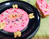 A picture of step 3 of Beetroot walnuts hummus.