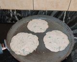 A picture of step 4 of Kuttu ata pancake.