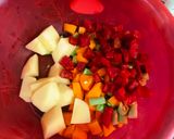 A picture of step 1 of Spicy thick vegetable stew.