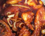 Gambar langkah 8 resipi Ayam Masak Merah Semudah ABC.