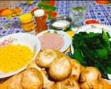 Foto del paso 1 de la receta: Ensalada de espinacas con jamón al estilo Jaz