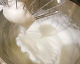 A picture of step 6 of Air light fluffy chiffon cake using waterbath baking method.