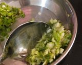 A picture of step 1 of Maharashtrian Style Besan Pitla.