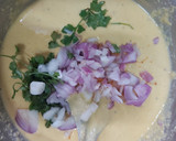 पेरी पेरी अनियन चीला(Peri peri onion cheela recipe in Hindi) रेसिपी चरण 2 फोटो