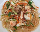 Hình bước làm 4 của món Miến xào tôm ghẹ