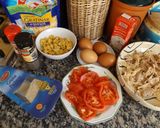 Foto del paso 1 de la receta Gratén de pollo con brécol, maíz y tomates